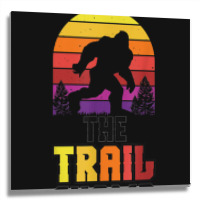 The Trail Champion Funny Women Running Athlete Sports Metal Print Square | Artistshot