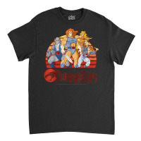 Thundercats Group Retro Sunset T Shirt Classic T-shirt | Artistshot