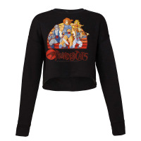 Thundercats Group Retro Sunset T Shirt Cropped Sweater | Artistshot