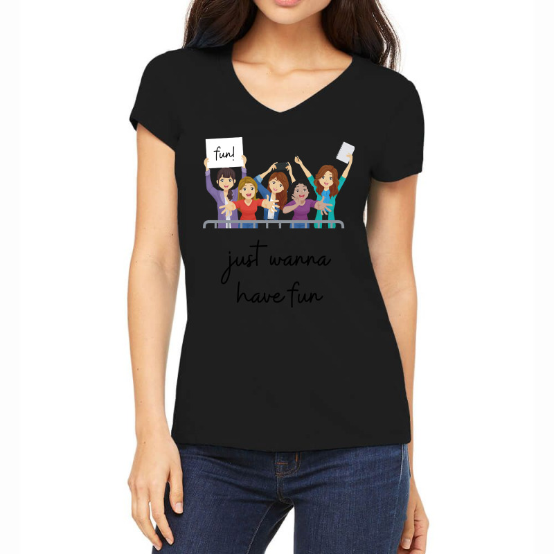 Wanna Have Fun Women's V-Neck T-Shirt by Kenruhaea79 | Artistshot