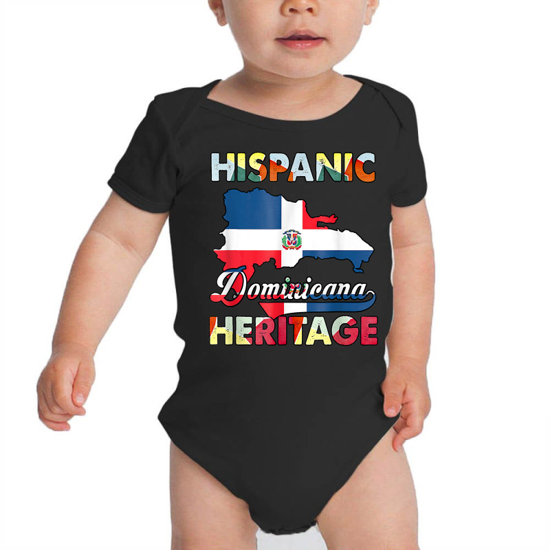 Hispanic Heritage Month Dominican Republic T Shirt Baby Bodysuit by cm-arts | Artistshot