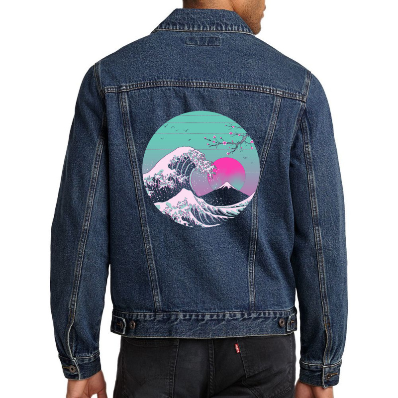 Great Vapor Aesthetics Men Denim Jacket | Artistshot