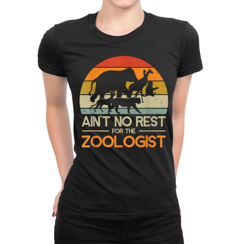 Zoologist Zookeeping Wildlife Zoology Zoo Employee Zookeeper Ladies Fitted T-Shirt by Posh | Artistshot