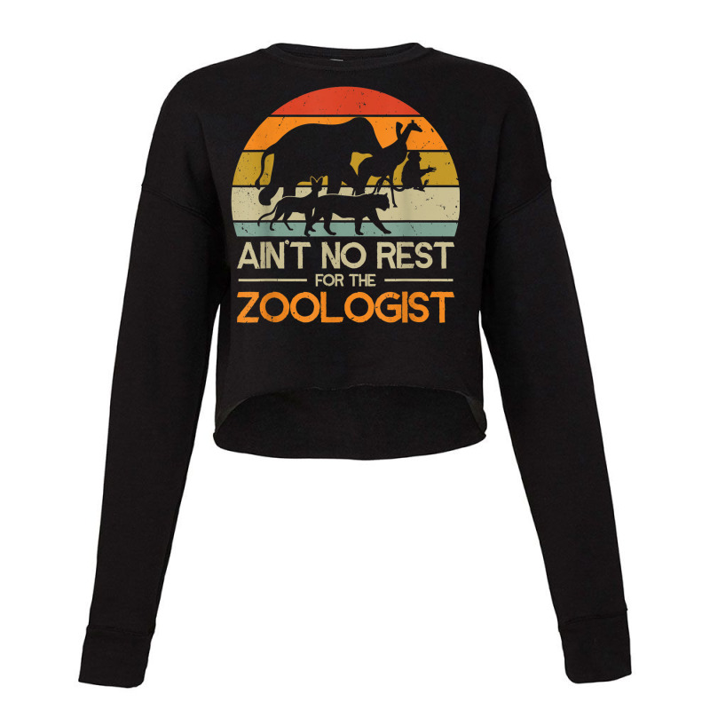 Zoologist Zookeeping Wildlife Zoology Zoo Employee Zookeeper Cropped Sweater by Posh | Artistshot