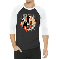 Current Non Cartoon Musical Instrument Music 3/4 Sleeve Shirt | Artistshot