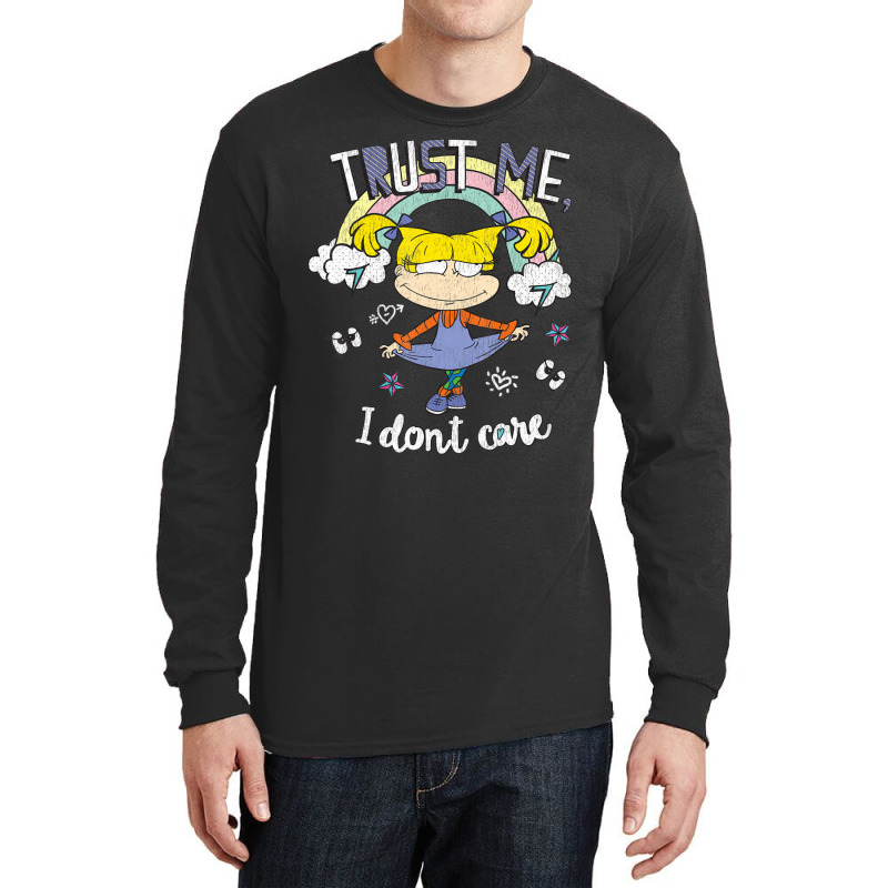 Rugrats Angelica Trust Me Don't Care Rainbow Long Sleeve Shirts by cm-arts | Artistshot