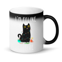 Cat Christmas Feline Festive Women & Kids Xmas Magic Mug | Artistshot