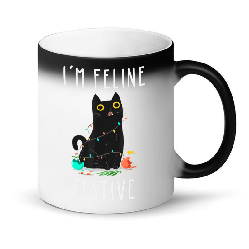 Cat Christmas Feline Festive Women & Kids Xmas Magic Mug | Artistshot