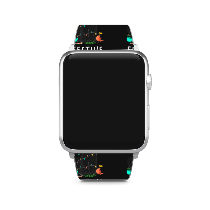 Cat Christmas Feline Festive Women & Kids Xmas Apple Watch Band | Artistshot