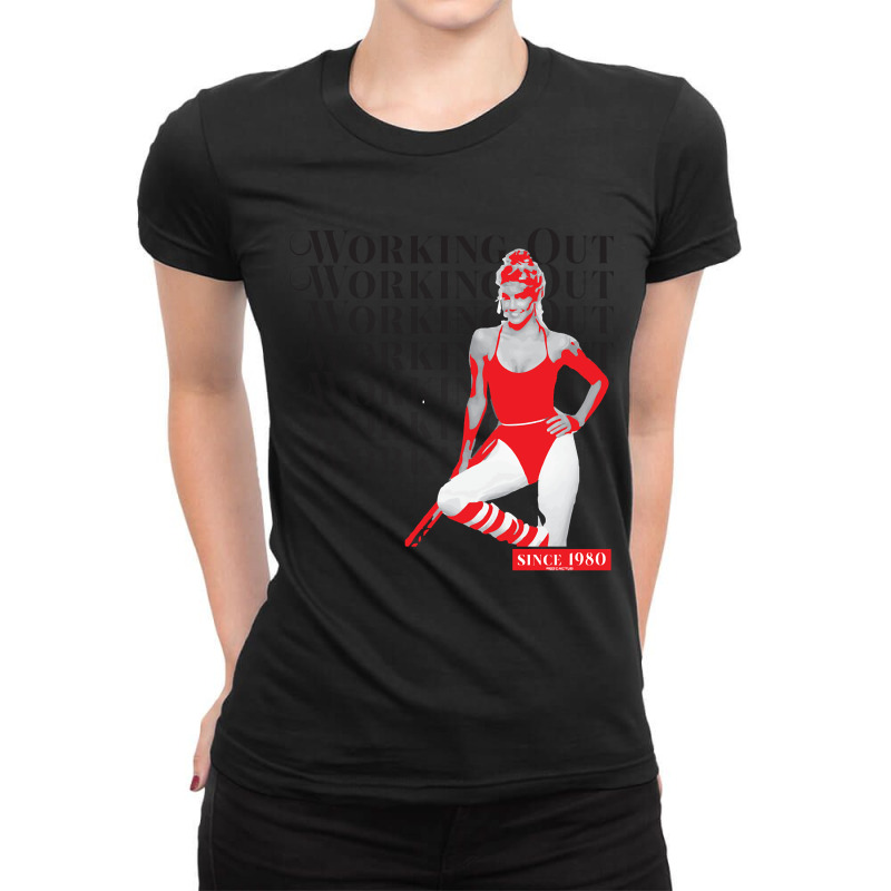 Working Out Since 1980 Ladies Fitted T-Shirt by Kenruhaea79 | Artistshot