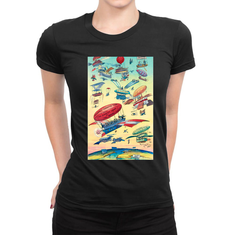 Openings-of-the-panama-canals- Ladies Fitted T-Shirt by cm-arts | Artistshot