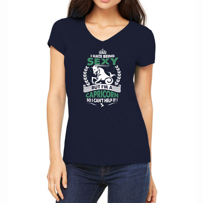 Sexy Capricorn Women's V-neck T-shirt | Artistshot