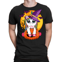 Cute Halloween Shirt Girls Kids Witchy Unicorn Halloween T Shirt T-shirt | Artistshot