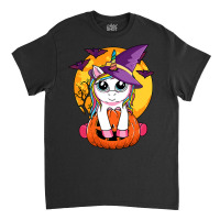 Cute Halloween Shirt Girls Kids Witchy Unicorn Halloween T Shirt Classic T-shirt | Artistshot