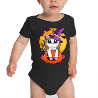 Cute Halloween Shirt Girls Kids Witchy Unicorn Halloween T Shirt Baby Bodysuit | Artistshot