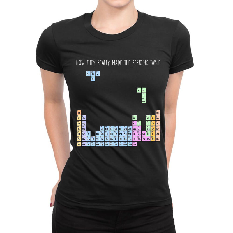 Chemistry Shirt-how They Made Periodic Table Women Men Ladies Fitted T-Shirt by cm-arts | Artistshot