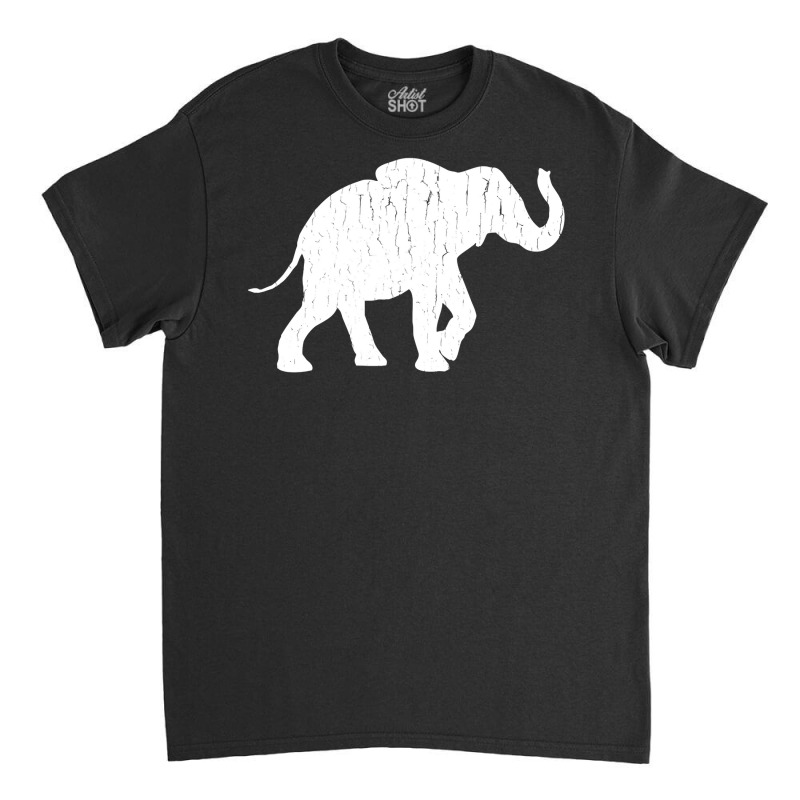 Distressed Elephant Silhouette Classic T-shirt by thutrinh | Artistshot