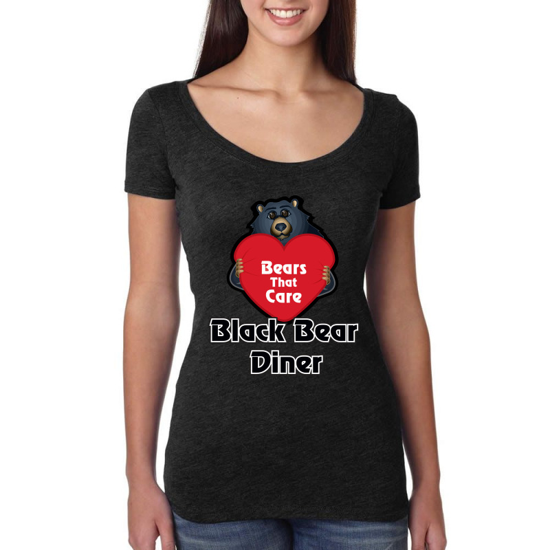 Resto, Black Bear Diner Women's Triblend Scoop T-shirt by Kahet | Artistshot