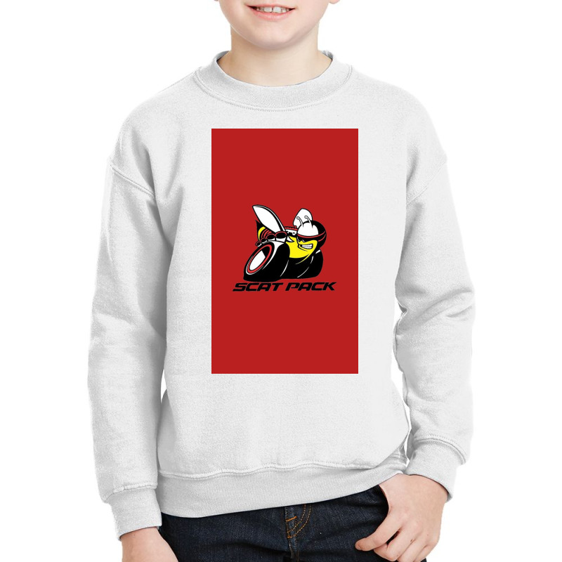 Scat Pack Black Letters Youth Sweatshirt | Artistshot