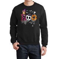 Boo Skull Own Witch's Hat And Ghost Funny Halloween Costume Crewneck Sweatshirt | Artistshot