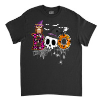 Boo Skull Own Witch's Hat And Ghost Funny Halloween Costume Classic T-shirt | Artistshot