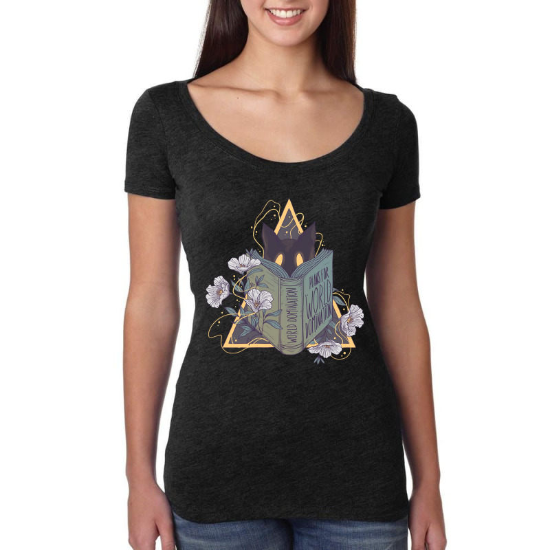 World Domination For Cats Women's Triblend Scoop T-shirt by Kanmopsuk45 | Artistshot