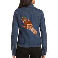 Pride Henna, Long Ladies Denim Jacket | Artistshot