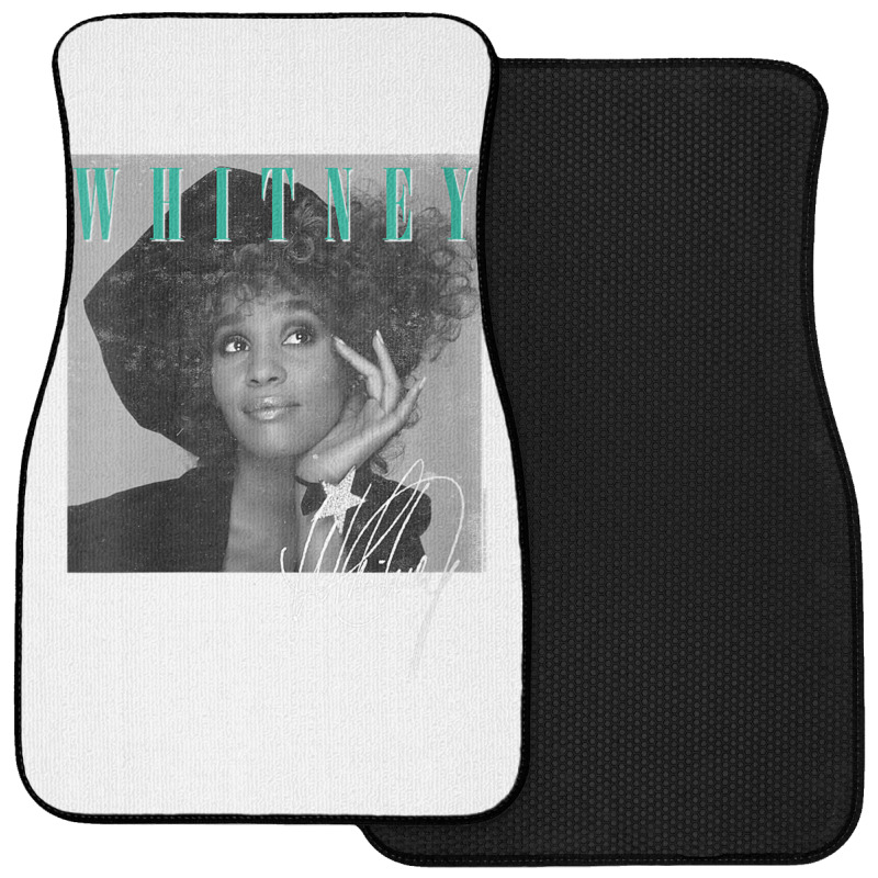 Womens Whitney Houston Shooting Star V Neck T Shirt Front Car Mat | Artistshot