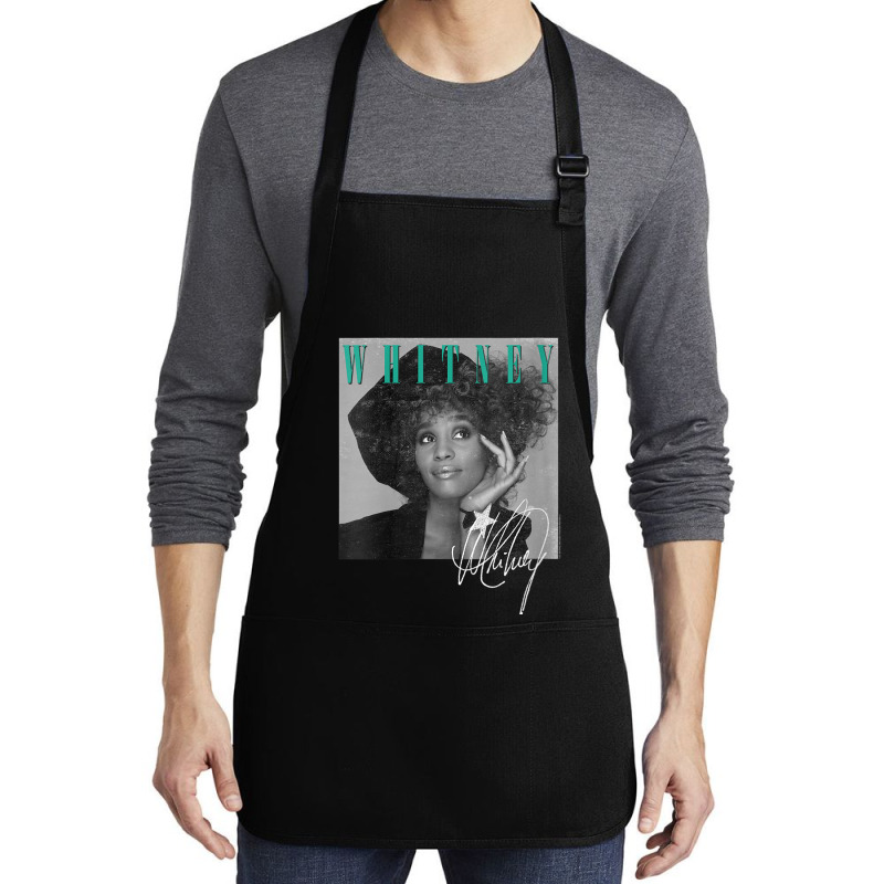 Womens Whitney Houston Shooting Star V Neck T Shirt Medium-length Apron | Artistshot