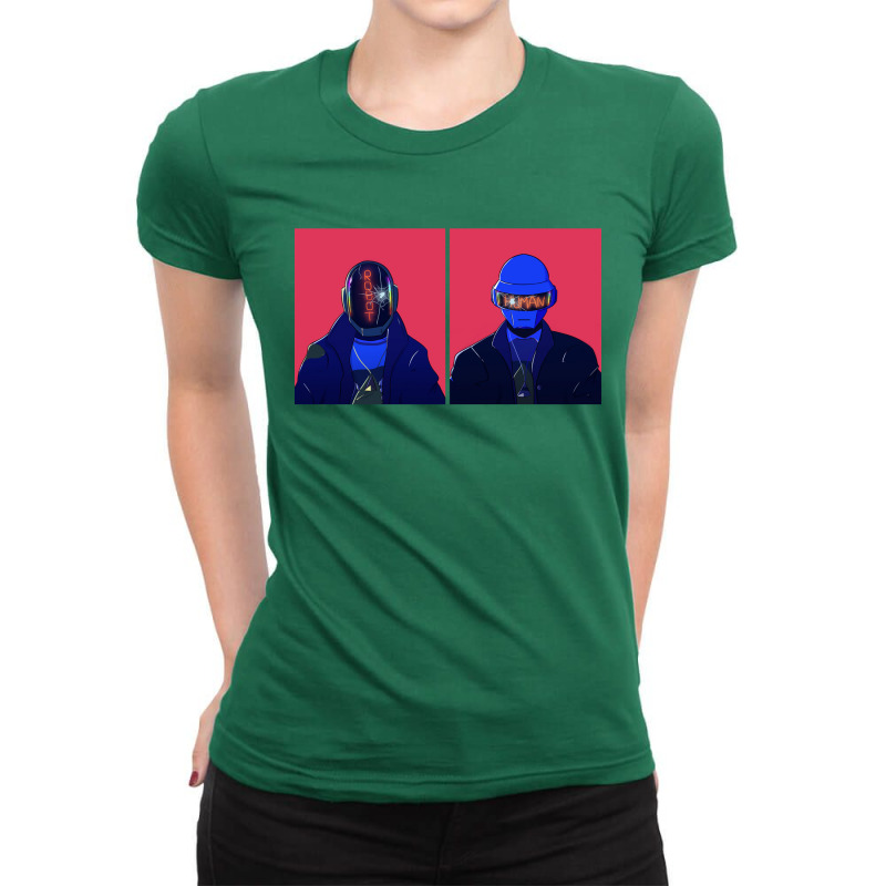 Human After Daft Funk Ladies Fitted T-Shirt by kynekel | Artistshot