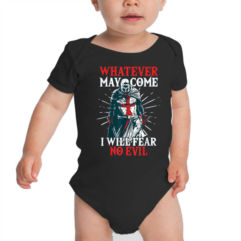 Templar Knight Costume, I Will Fear No Evil, Holy Crusader T Shirt Baby Bodysuit | Artistshot