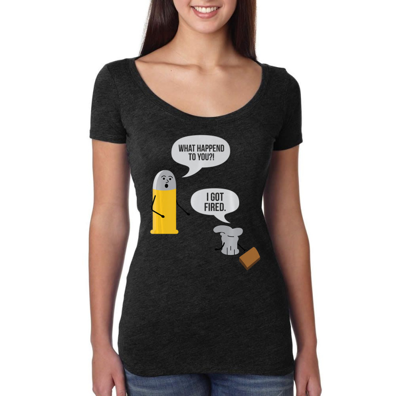 Gun Lovers I Got Fired Women's Triblend Scoop T-shirt by cm-arts | Artistshot