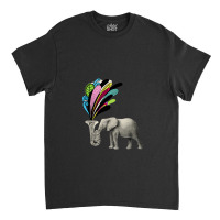 Elephant Playing A Musical Instrument Classic T-shirt | Artistshot