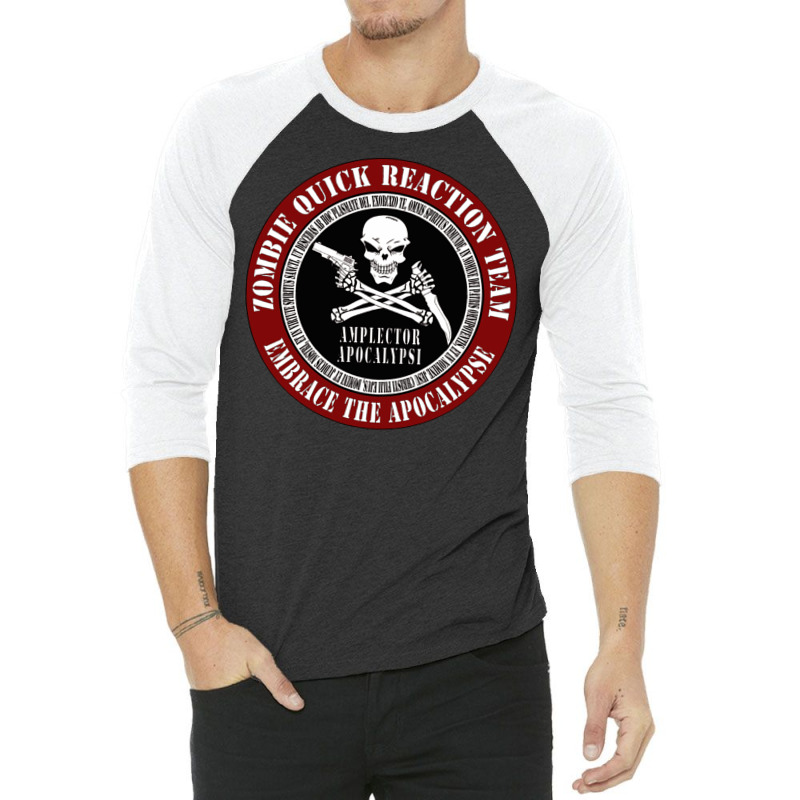 Zombie Quick Reaction Team Classic 3/4 Sleeve Shirt by cm-arts | Artistshot