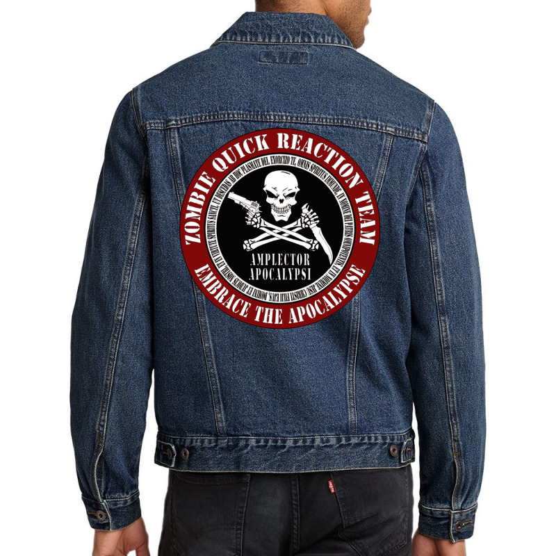 Zombie Quick Reaction Team Classic Men Denim Jacket by cm-arts | Artistshot