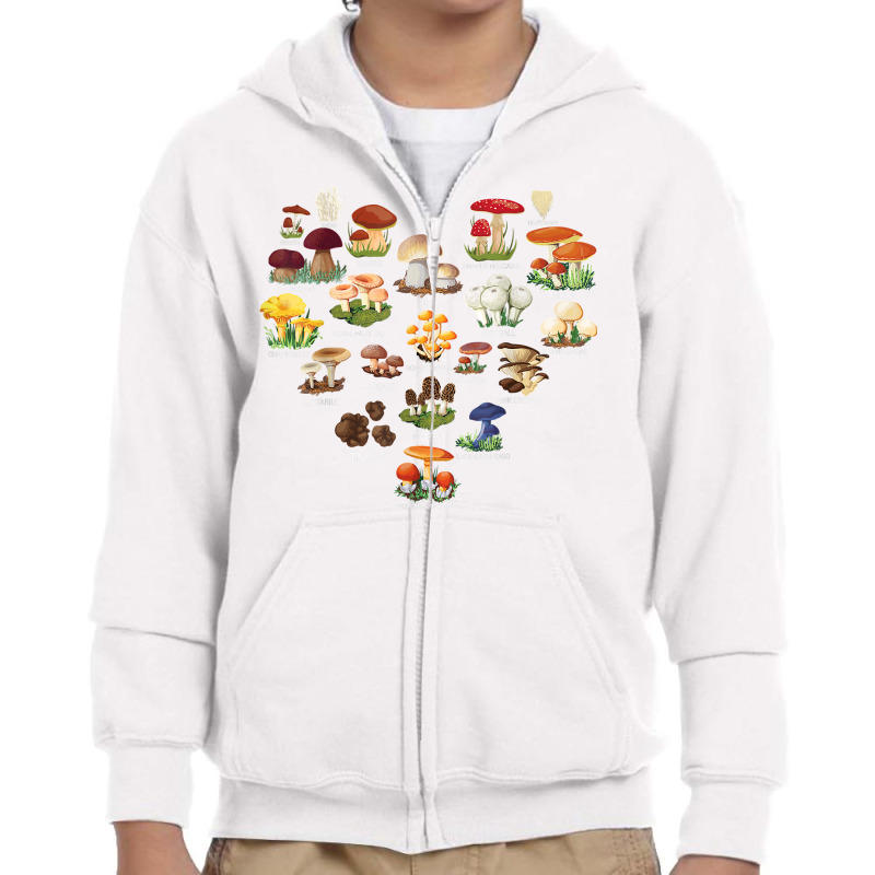 Mushroom Mycology Fungi Foraging Mushrooms Whisperer Fungus T Shirt Youth Zipper Hoodie by cm-arts | Artistshot