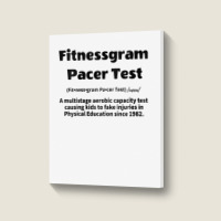 Womens Fitnessgram Pacer Test Fitness Testing V Neck T Shirt Portrait Canvas Print | Artistshot