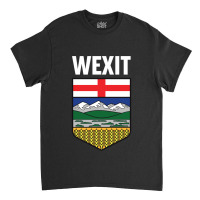 Wexit Alberta With Coat Of Arm Shield Canada Separation Movement Black Classic T-shirt | Artistshot