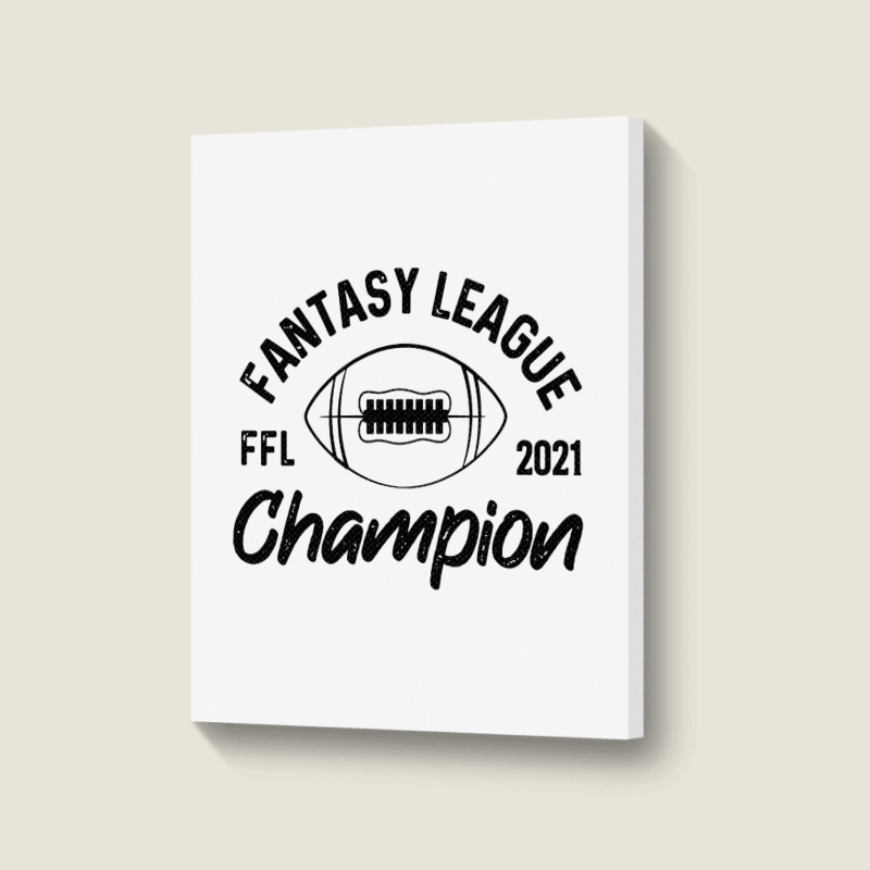 Fantasy League Champion Portrait Canvas Print | Artistshot