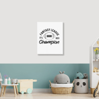 Fantasy League Champion Portrait Canvas Print | Artistshot