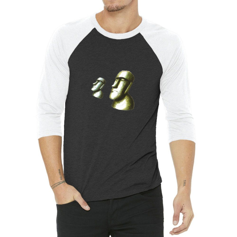 Easter Island Heads - Concept 3/4 Sleeve Shirt | Artistshot