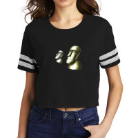 Easter Island Heads - Concept Scorecard Crop Tee | Artistshot