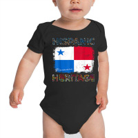 Hispanic Heritage Month Panama Flag Latino Panamanian Pride T Shirt Baby Bodysuit | Artistshot