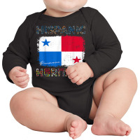 Hispanic Heritage Month Panama Flag Latino Panamanian Pride T Shirt Long Sleeve Baby Bodysuit | Artistshot