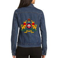 Karnataka Coat Of Arms, India Ladies Denim Jacket | Artistshot