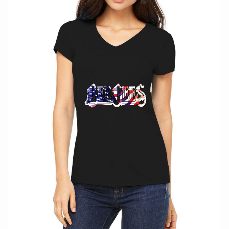 Australianbeegeesmusiclegendgiftformenwomen Women's V-Neck T-Shirt by DAVIDMORRIS | Artistshot