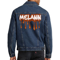 Melanin Drippin Blm Black Lives Matter Black Pride Tank Top Men Denim Jacket | Artistshot