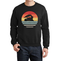 Retro Train Trains Lover Steam Train Vintage Crewneck Sweatshirt | Artistshot