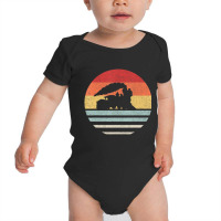 Retro Train Trains Lover Steam Train Vintage Baby Bodysuit | Artistshot