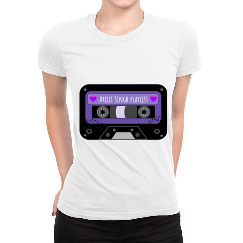 Arijit Singh Playlist Ladies Fitted T-Shirt by RILEYALLEN | Artistshot